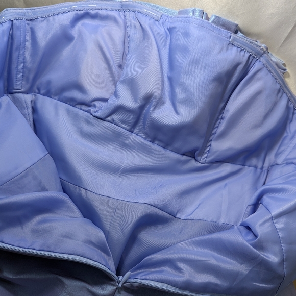 Morgan 4 Ever Strapless Short Formal, Pastel Periwinkle, Size 5/6 - Picture 10 of 13